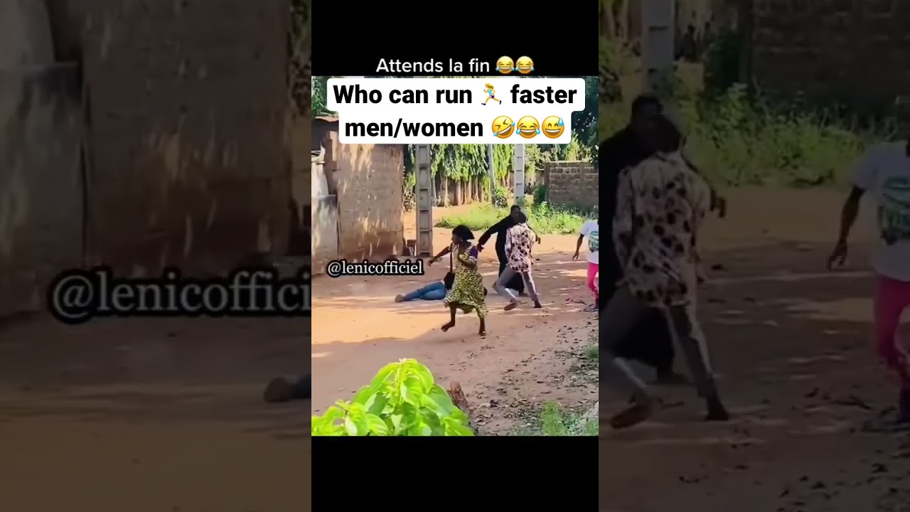 Who can run faster man/women when shocked 