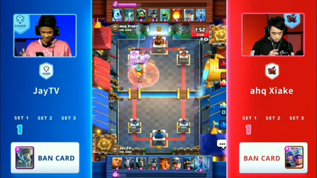 KETEMU XIAKE DI TURNAMEN?! (JayTV)Chaos Theory vs (Ahq Xiake) Ahq Esports - Clash Royale League Asia