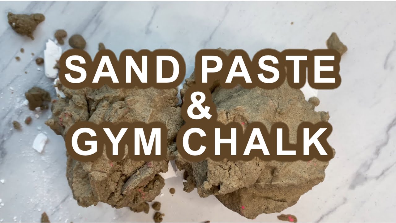 SAND PASTE ON 2 BLOCKS OF GYM CHALK