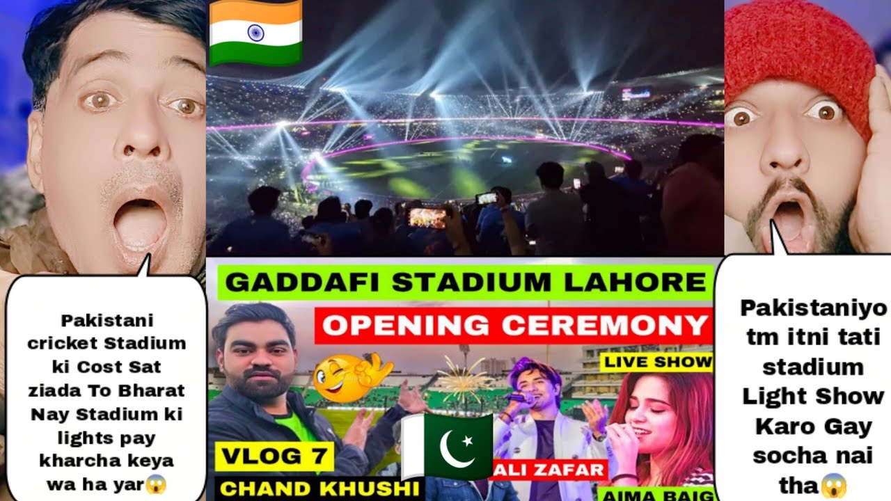 Indian Cricket Stadium Opening Light Show Vs Pakistani Cricket Stadium Opening Light Show