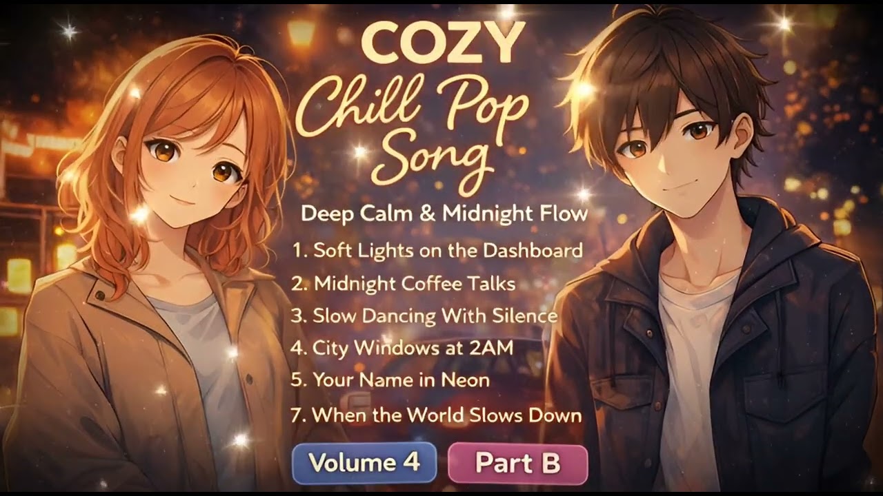 COZY Chill Pop Songs 🌌 Midnight Calm | Volume 4 – Part B (Deep Calm & Midnight Flow)