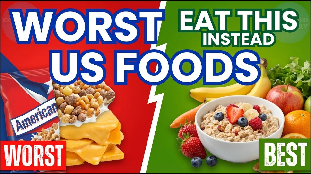 Top 9 Most UNHEALTHY US Food Items…And What To Eat Instead!