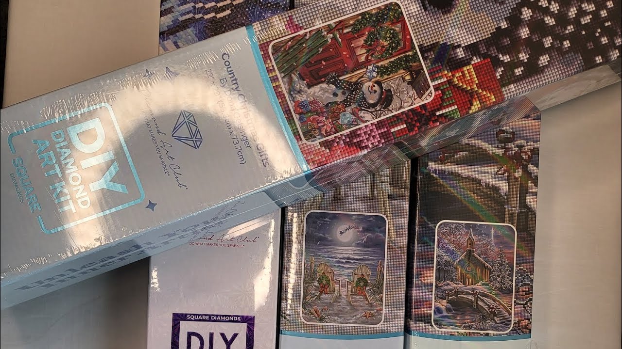 Unboxing My Dona Gelsinger kits #Diamondartclub #Diamondpainting (stash part 3)