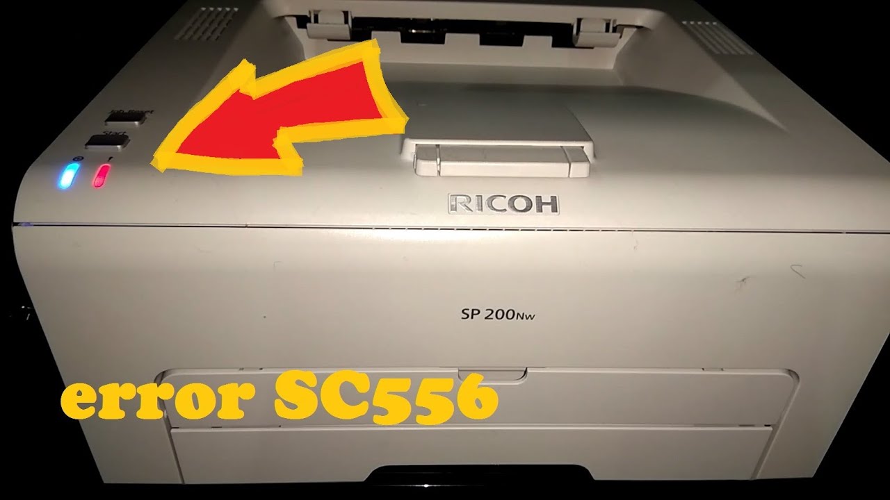 Ricoh SP 200Nw Горит красным. Сброс ошибки SC556 (c0)