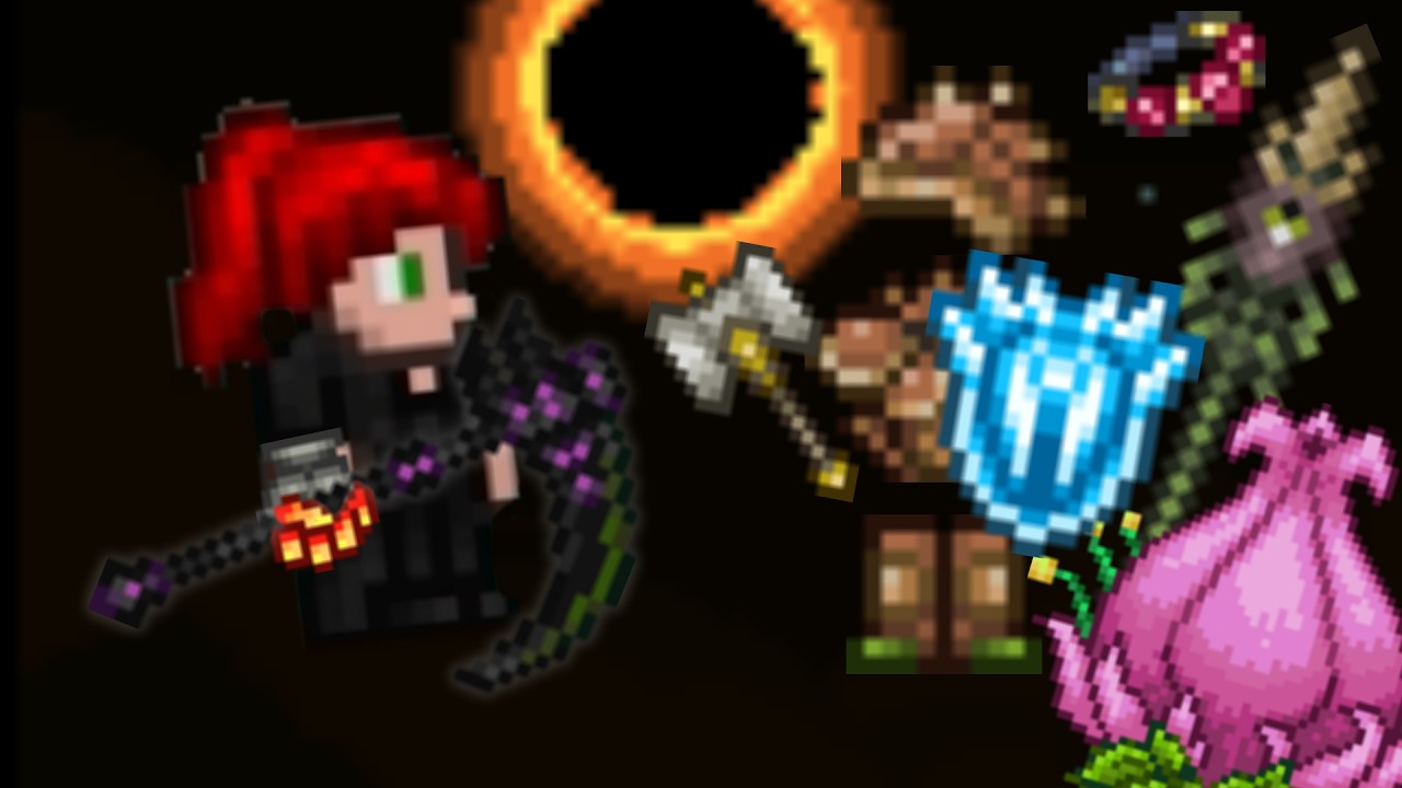 Terraria#11 – Zatmění, Kytkera a spousta nového vybavení