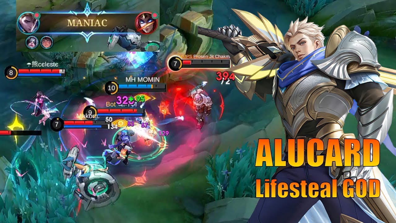 Alucard SOLO Cary with MANIAC!!  Build Top 1 Global Alucard ~ MLBB
