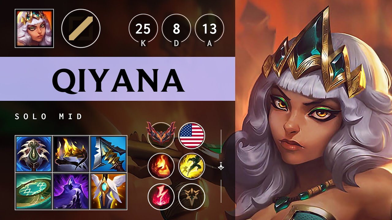 Qiyana Mid vs Vladimir: Legendary - NA Grandmaster Patch 14.17