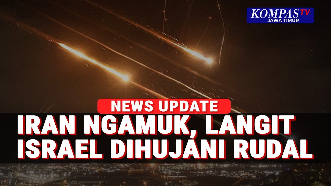 Iran Ngamuk Hujani Langit Tel Aviv! Israel Kewalahan Blokade Rudal, Perang Masuki Pekan Ketiga