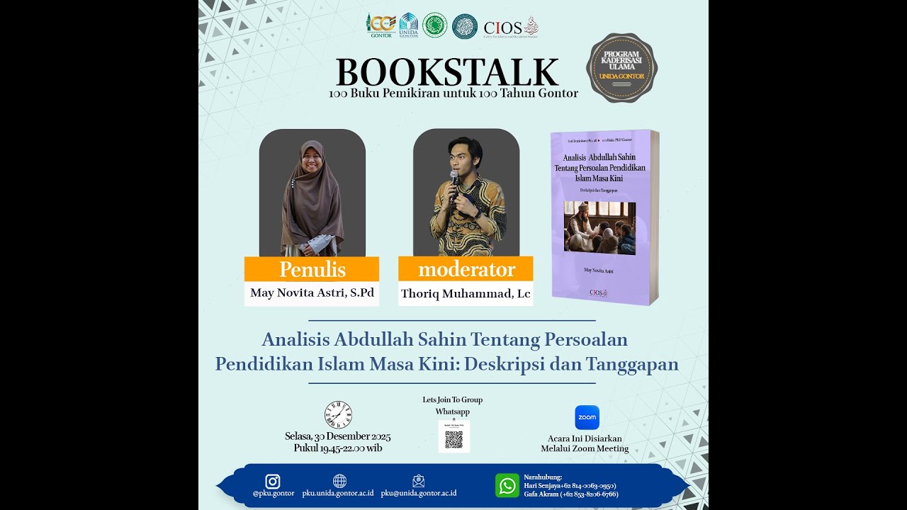 Analisis Abdullah Sahin Tentang Persoalan Pendidikan Islam Masa Kini,  Karya: May Novita Astri