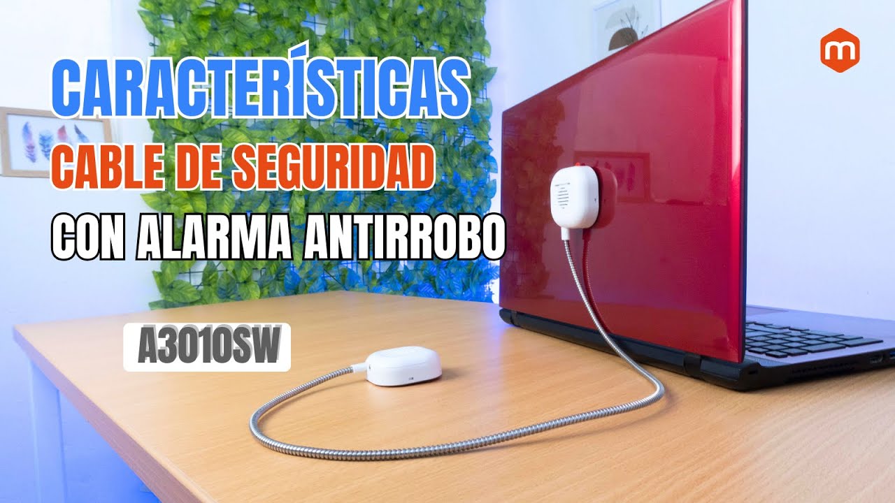Características | Cable Seguridad Antirrobo para Laptop con Alarma - A3010SW | MONTECH.PE