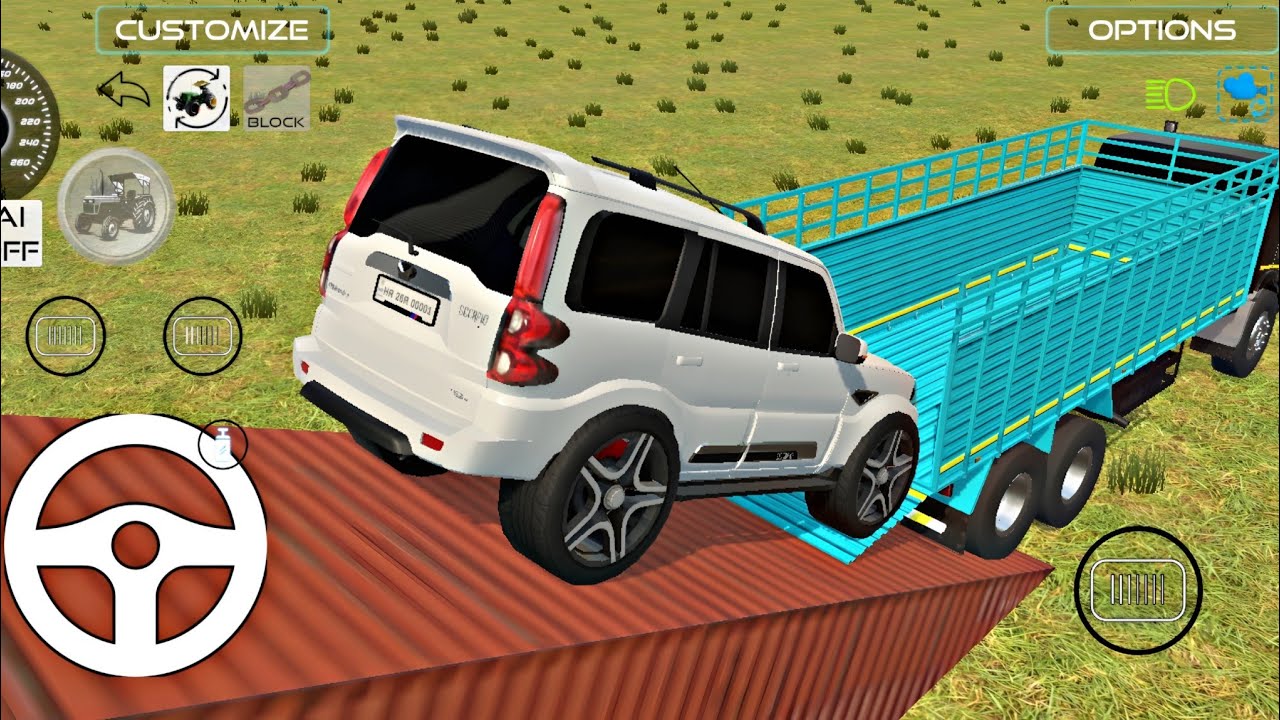 Danger Truck Loading White Modified Scorpio 😍 | Indian Vehicle Simulator 3D Game