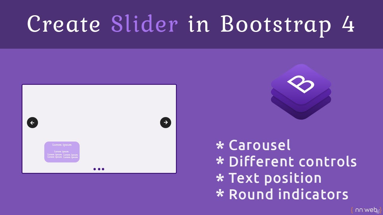 How to Create Slider in the Bootstrap 4.5