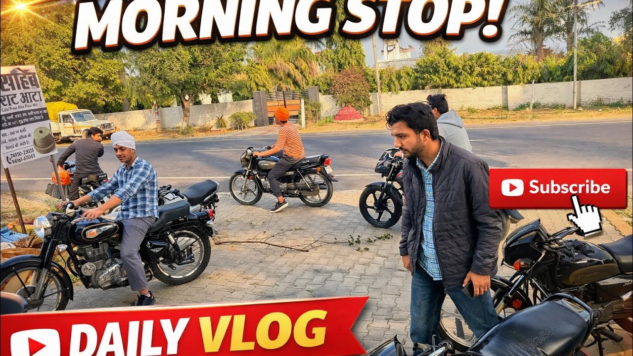 Balkaran ne khadi kutt jwak a tu 😂🤫🤫•	“Bike Ride Vlog”	•	“Royal Enfield Entry”	