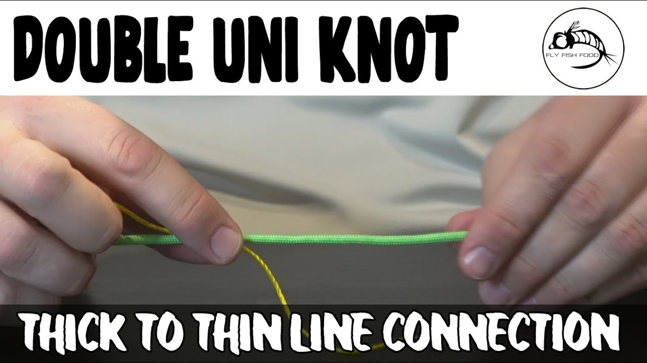 How to tie a Double Uni Knot