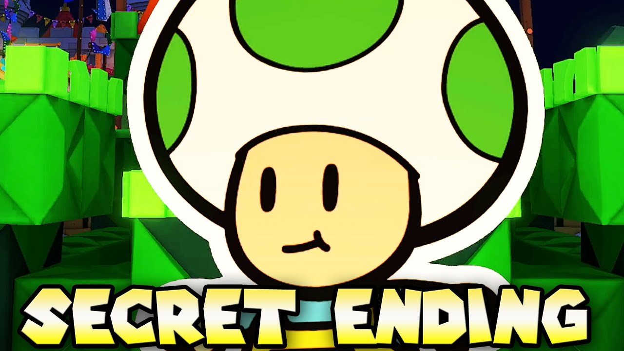 💯 SECRET ENDING vs Normal Ending in Paper Mario The Origami King