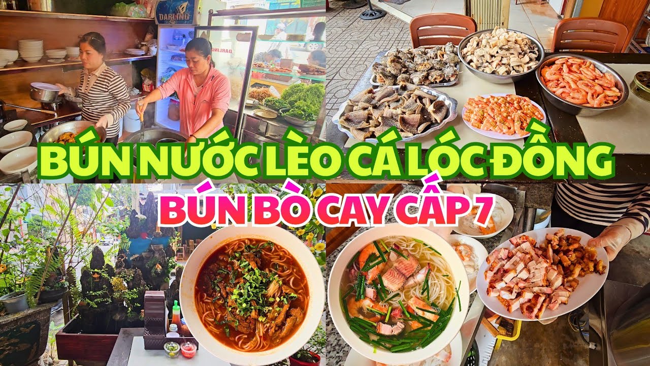 CAY TÊ TÁI VỚI Bún Bò Cay của Sóc Trăng, Bún Nước Lèo Cá Lóc Đồng thật Đậm Đà, Thơm Ngon.