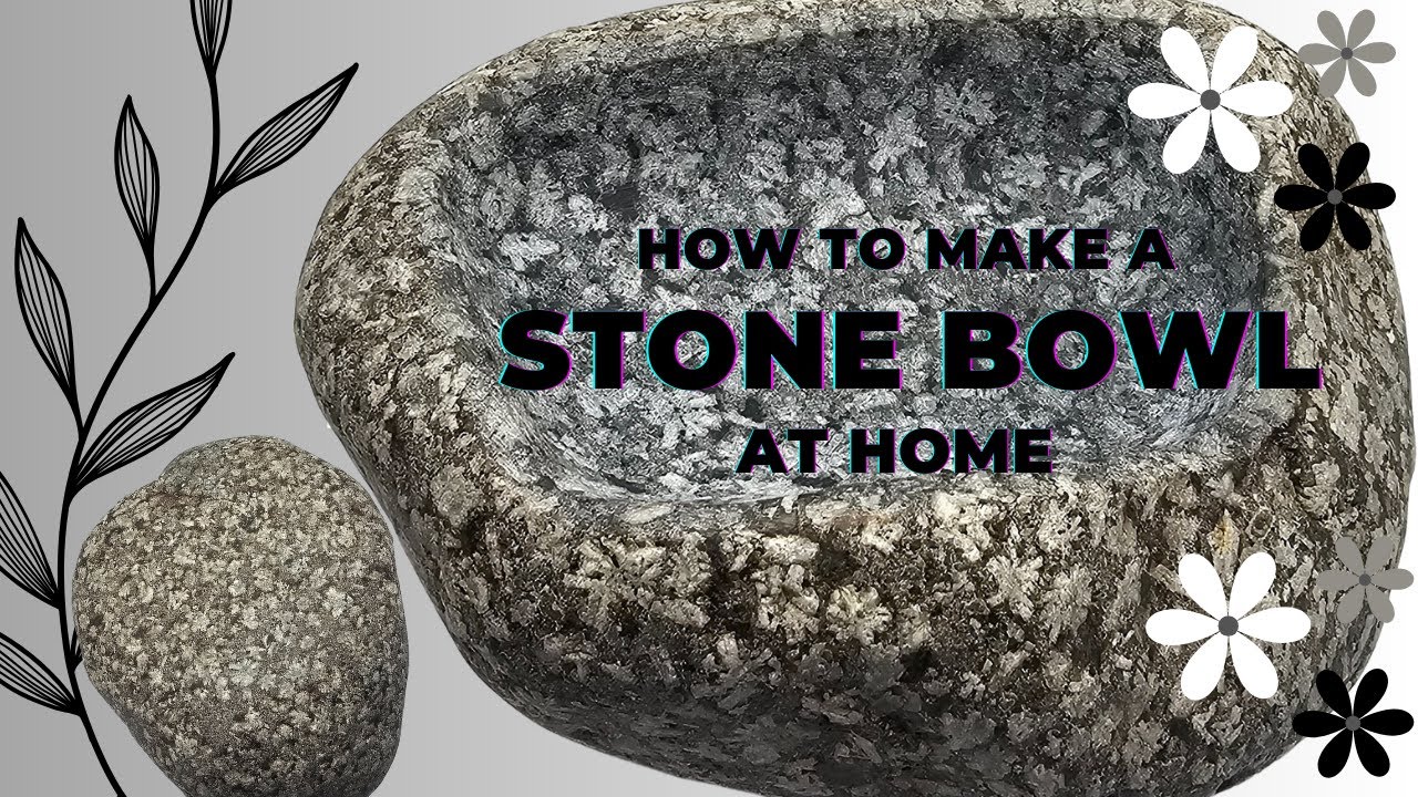 Вырезание чаши из камня || Сложный или простой способ? #flowerstone #diy