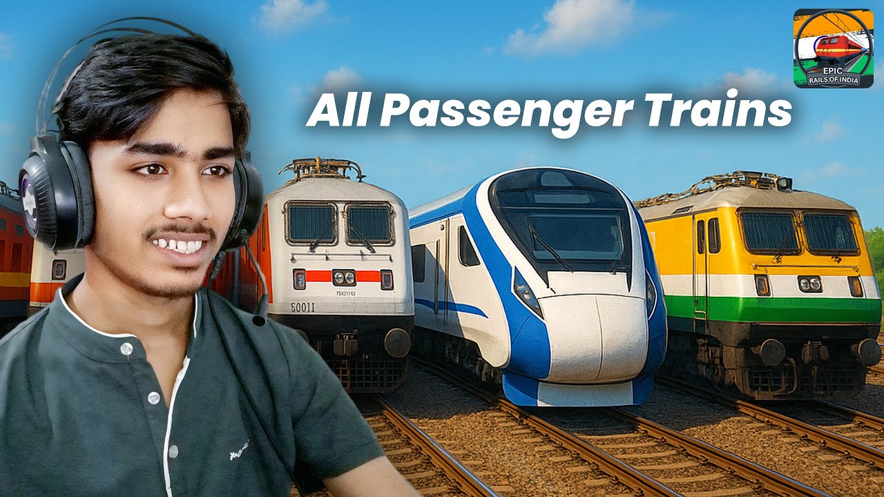 Trying EVERY Passenger Train in Epic Rails of India! | Roblox Indian Train Game | Anand Plays