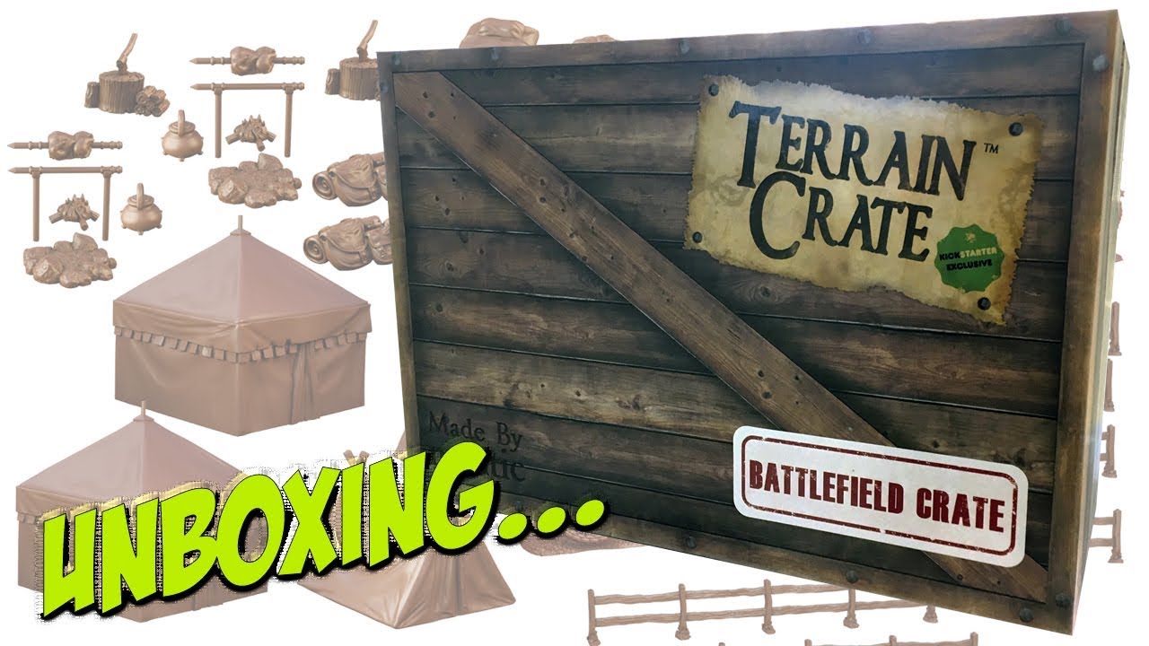 Terrain Crate: Battlefield Crate | Mantic Games | Unboxing