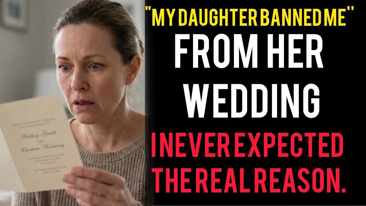 My daughter banned me from her wedding… but when I learned the reason, I couldn’t stop crying.