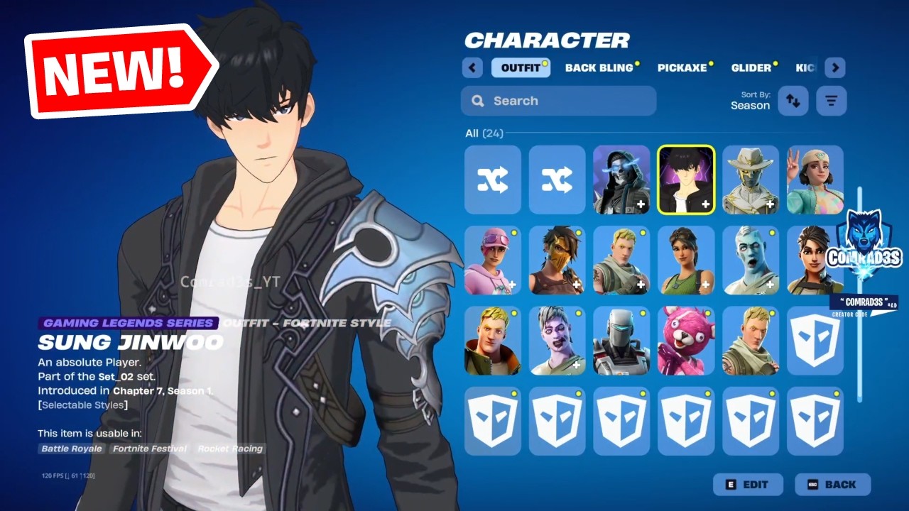 Fortnite New Leaked Skins (Solo Leveing, Skull Raider, Jonesy Style) and All Cosmetics