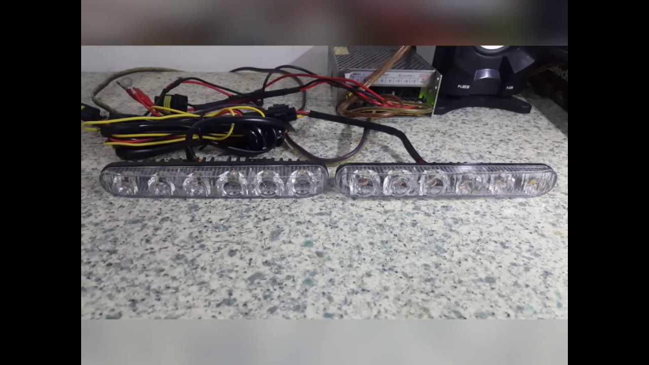 Lampu led drl 6 mata fortuner bisa sein running sen jalan