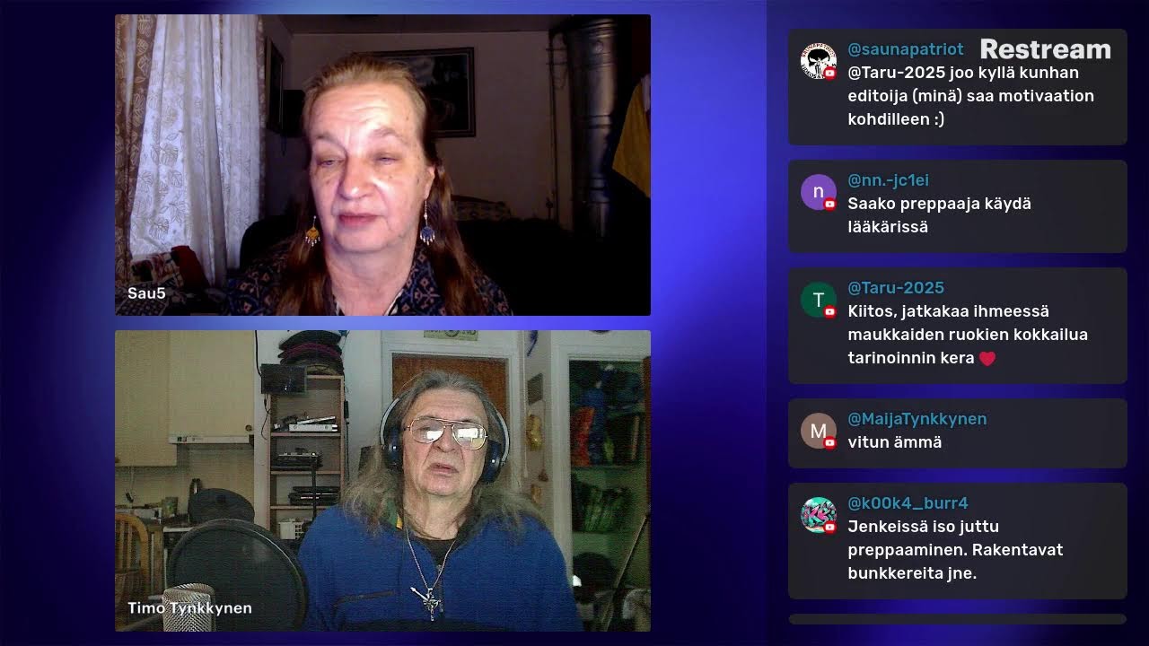 Live Timo Tynkkynen omavaraisuus ja varautuminen