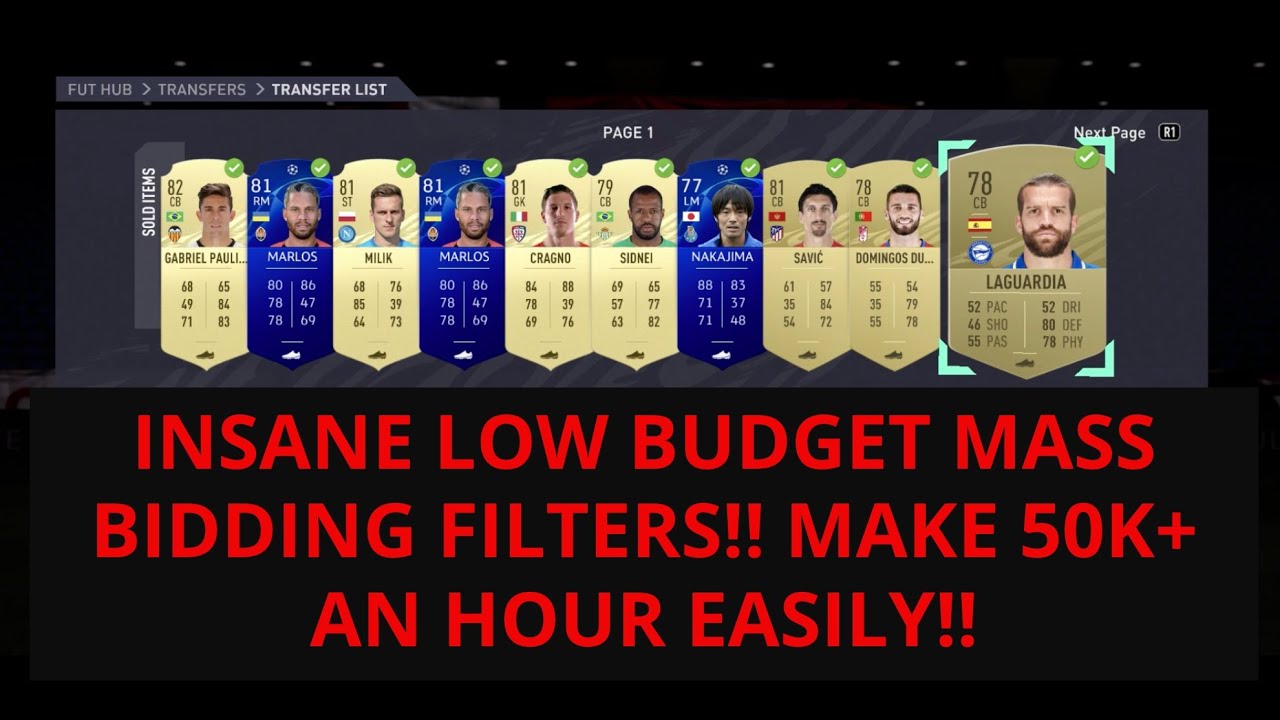 FIFA 21 TRADING TIPS - INSANE LOW BUDGET MASS BIDDING - MAKE 50K+ AN HOUR - BLACK FRIDAY TRADING!!