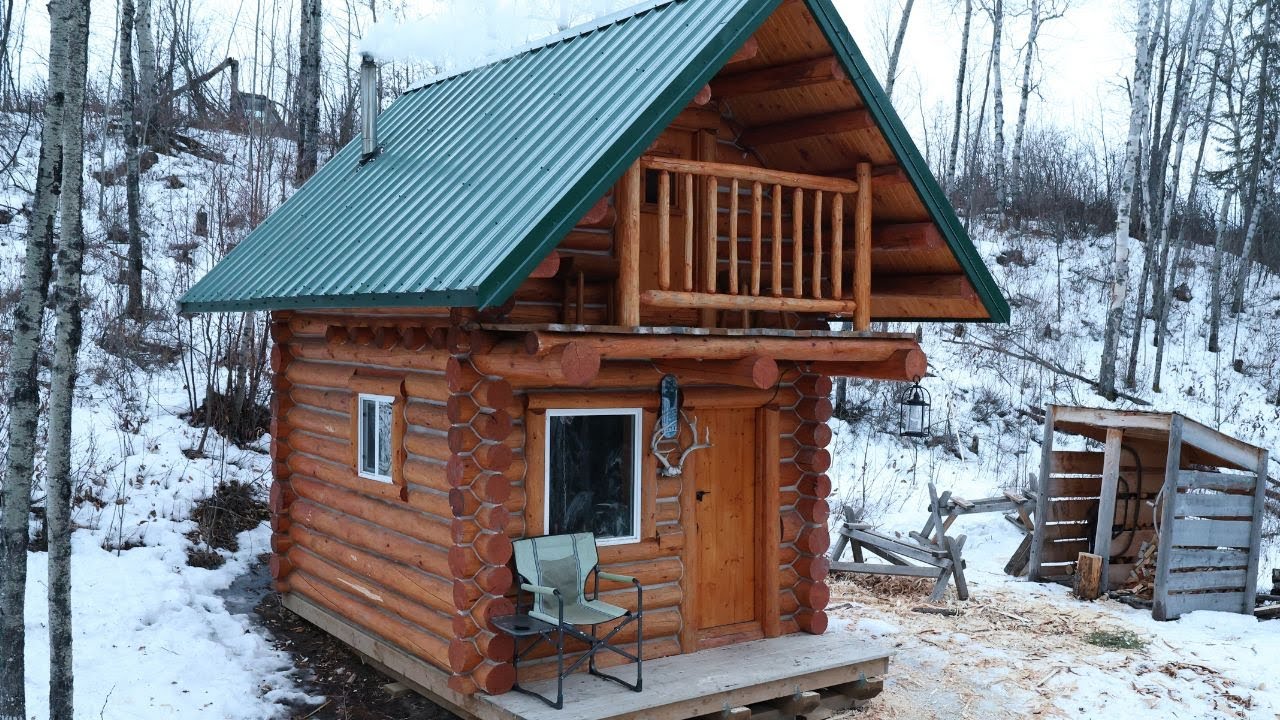 (FULL BUILD) Brothers build an off grid log cabin (2 years in the Canadian Wilderness)