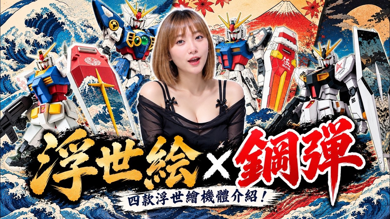 【艾組模型】日本限定發售 EG 1/144 鋼彈 浮世繪外盒Ver.結合葛飾北齋《富嶽三十六景》特製外盒與新規貼紙 每一隻都不同的味道!!!