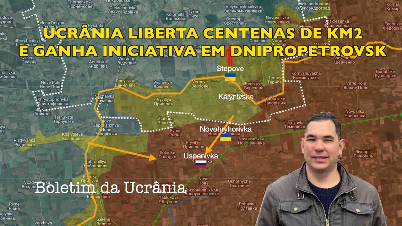 Ucrânia liberta centenas de Km2 e ganha inciativa em Dnipropetrovsk