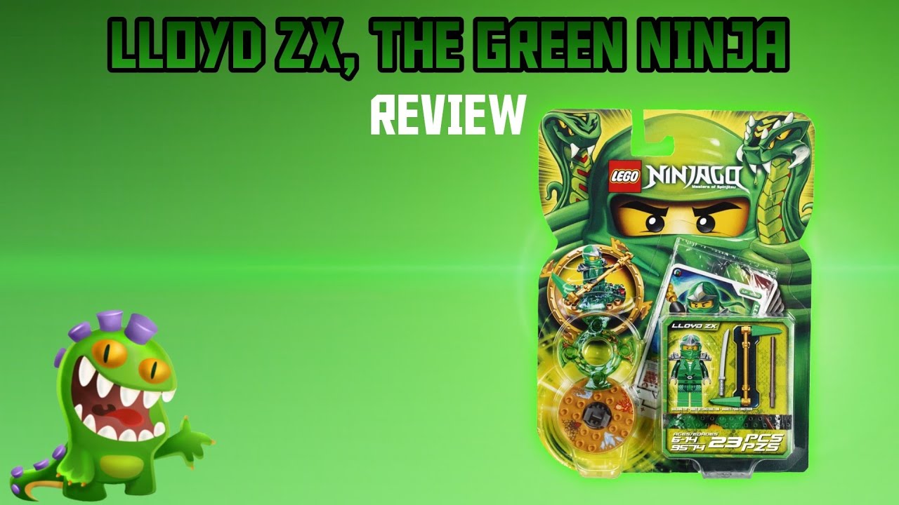 LEGO Green Ninja, Lloyd ZX Spinner Review, Set 9574 Ninjago