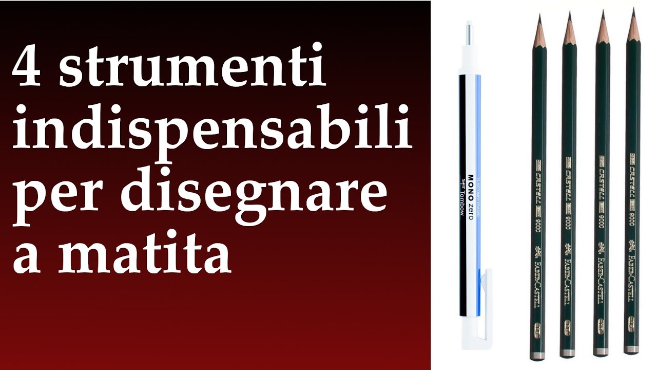 4 strumenti indispensabili per disegnare a matita