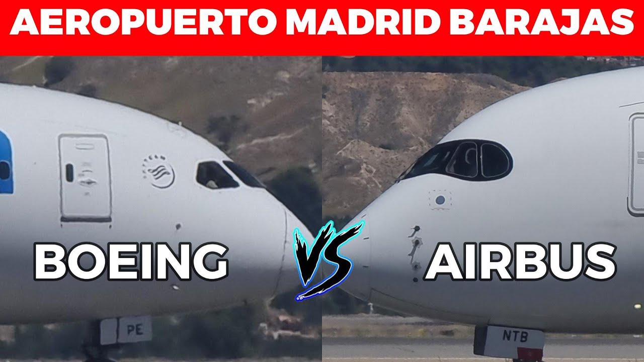 Despegues MUY CERCA en el Aeropuerto Madrid Barajas &iquest;Cu&aacute;l es mejor  A380 A350 A330 B787 B757?