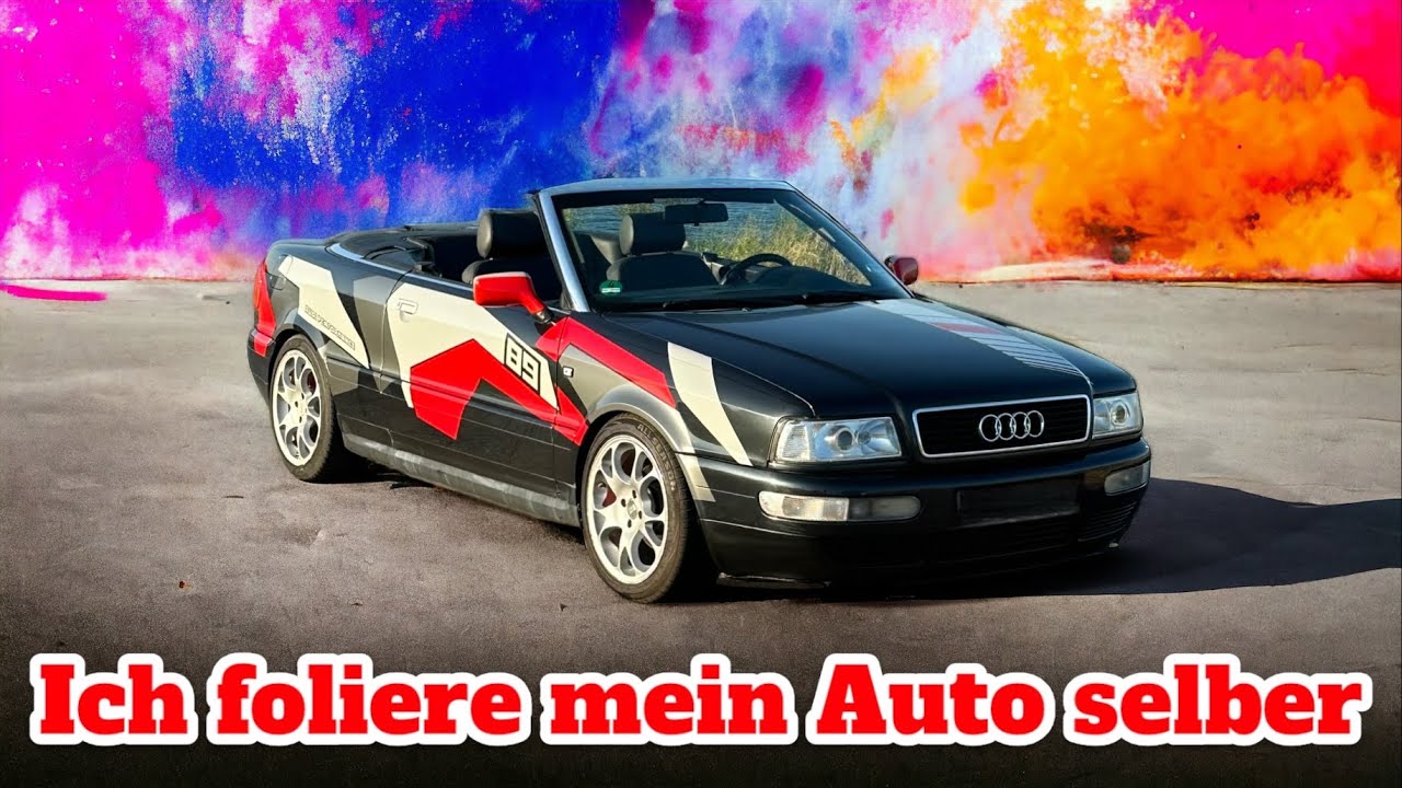 Selbst folieren  Audi 80 Cabrio Typ 89