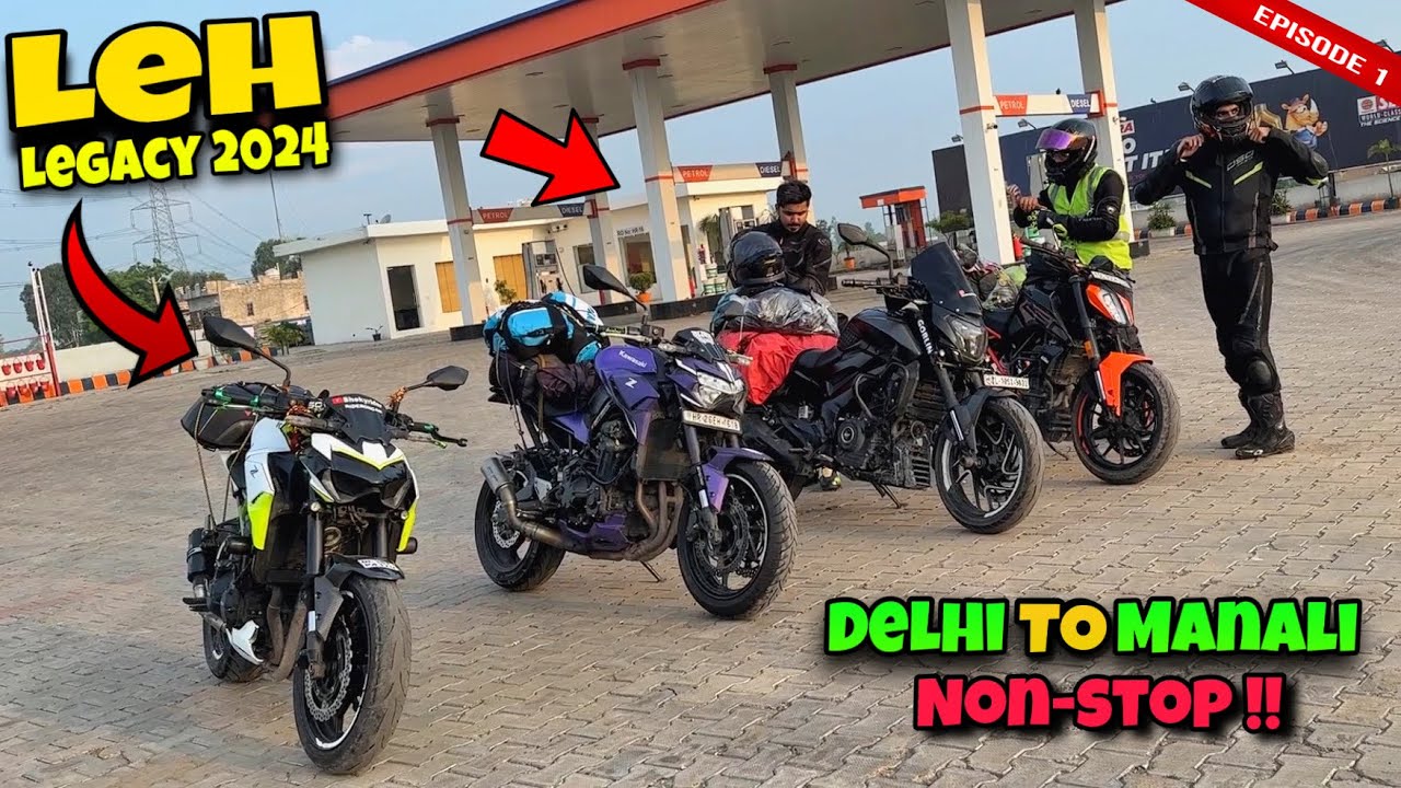 Delhi to Ladakh ‼️ KAWASAKI Z900 🔥DREAM RIDE 😍 Revv with SKY