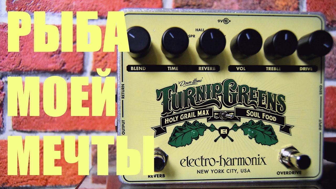 Electro-Harmonix TURNIP GREENS ( Soul Food + Holy Grail Max)