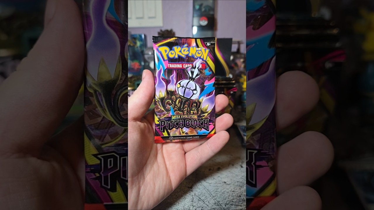 Day 4 of opening up our Pitch Black packs #pokemon #collectiblecards #pokemoncards #asmr #pitchblack