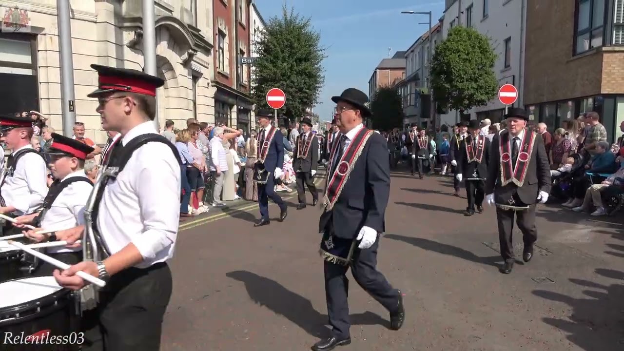 Killycoogan Accordion (No.1) @ Co. Antrim Black Saturday Parade ~ Ballymena ~ 31/08/24 (4K)