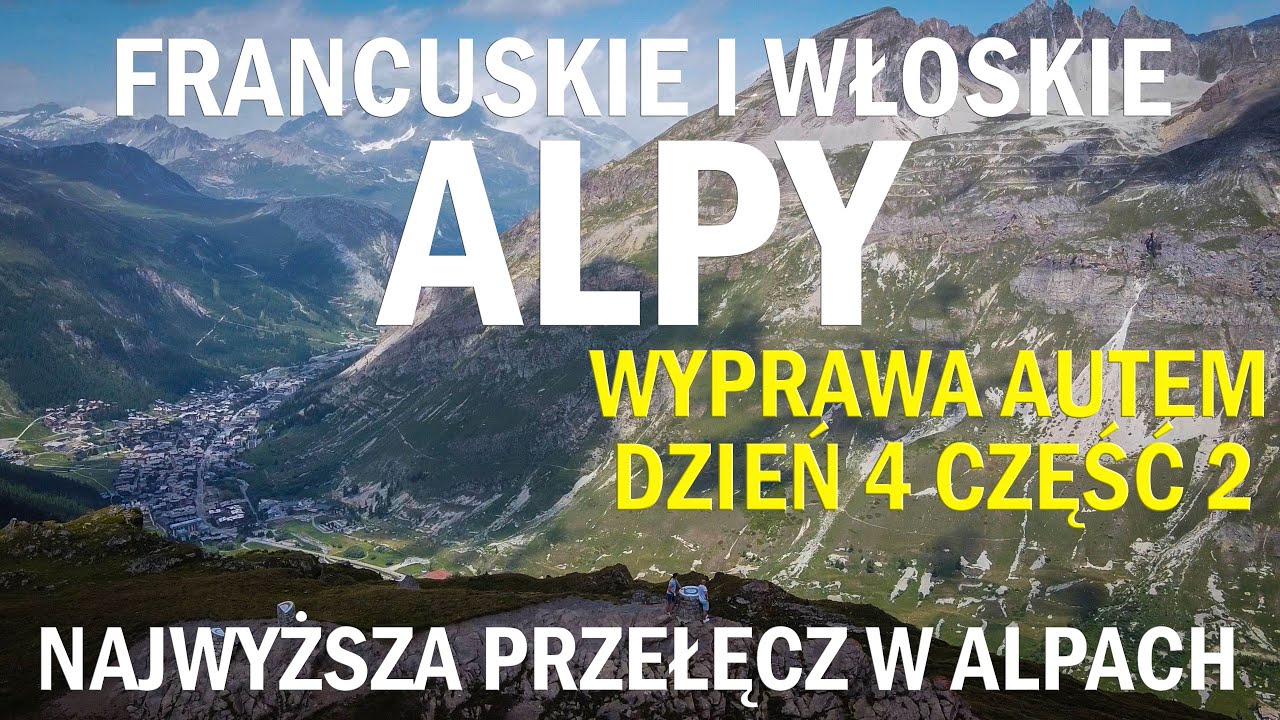 7 ekstremalnych przełęczy we Francuskich i Włoskich Alpach. Wyprawa autem w Alpy. 4K