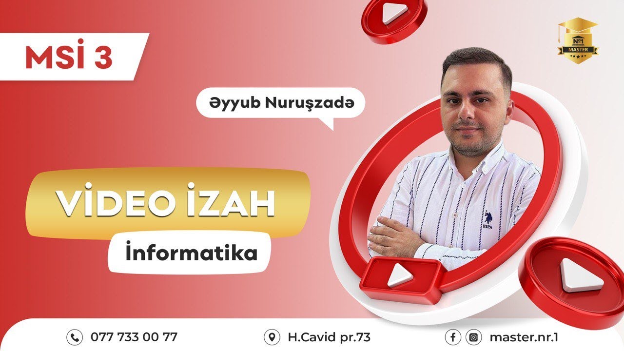 Mövzu Sınaq İmtahanı 3 - İnformatika