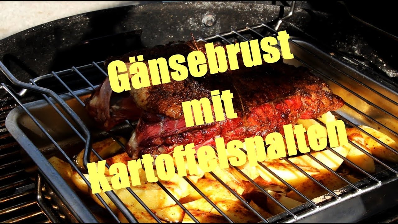 Gänsebrust mit Kartoffelspalten