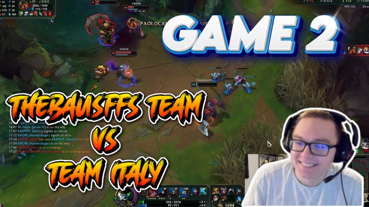 Team TheBausFfs VS Team Italy | Game 2| TheBausFfs Gameplay (Sion)