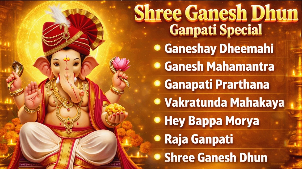 गणपति बप्पा मोरया | Ganesh Mahamantra | Vakratunda Mahakaya | Shree Ganesh Dhun | Ganpati Bhajans