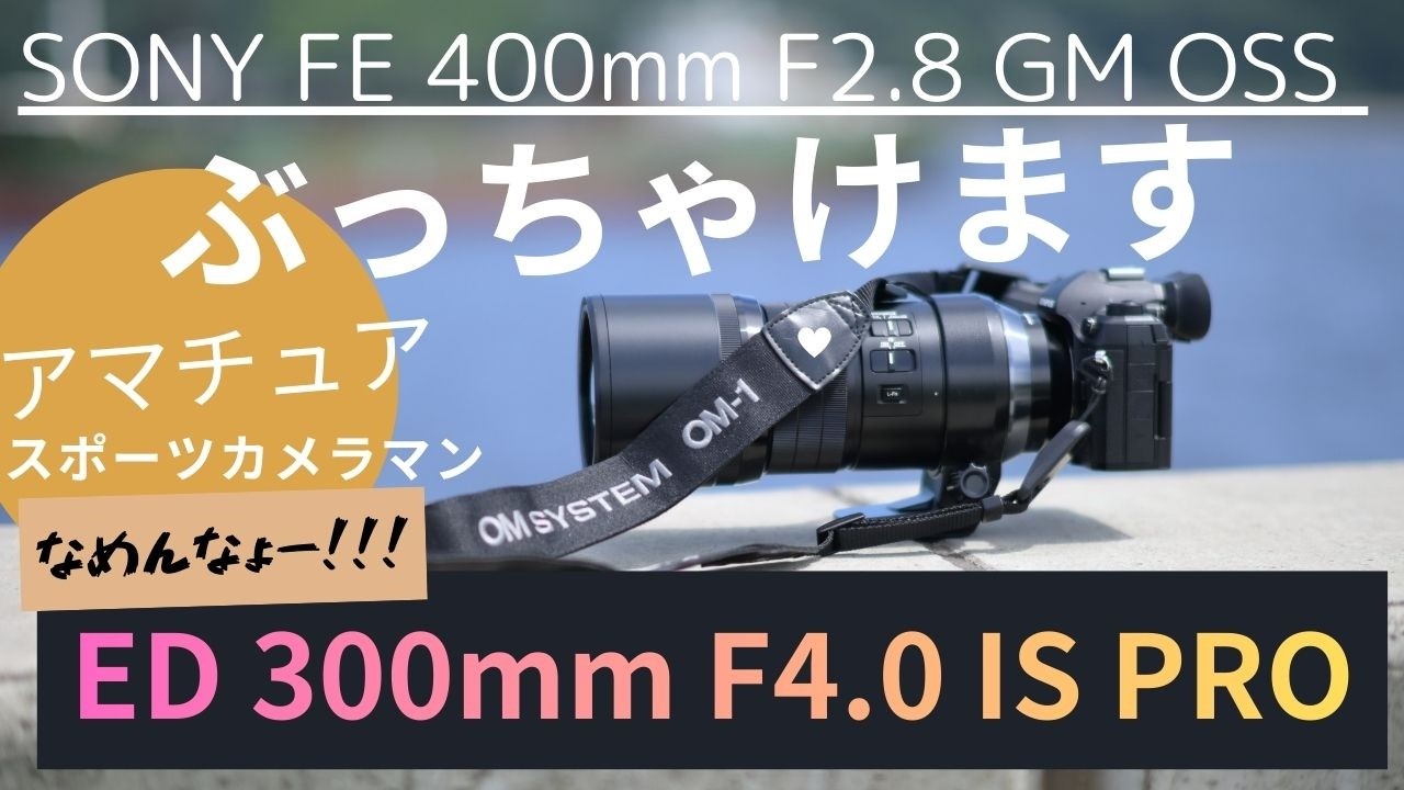 ED 300mm F4.0 IS PRO と FE 400mm F2.8 GM OSS スポーツ写真について アマチュアが思う事 NO589