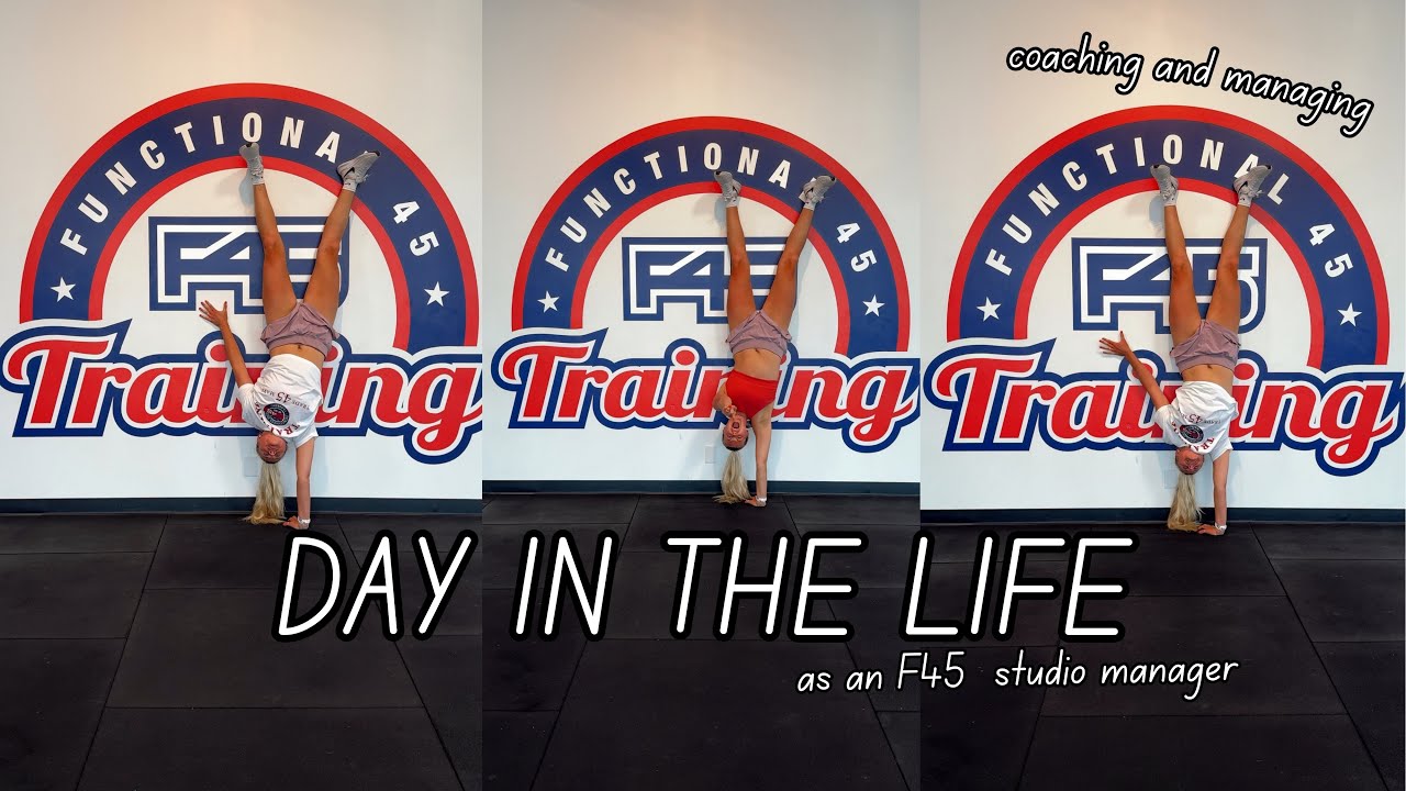 WORK DAY IN THE LIFE | fitness studio manager, F45 coach, workout, coaching 7 classes !!