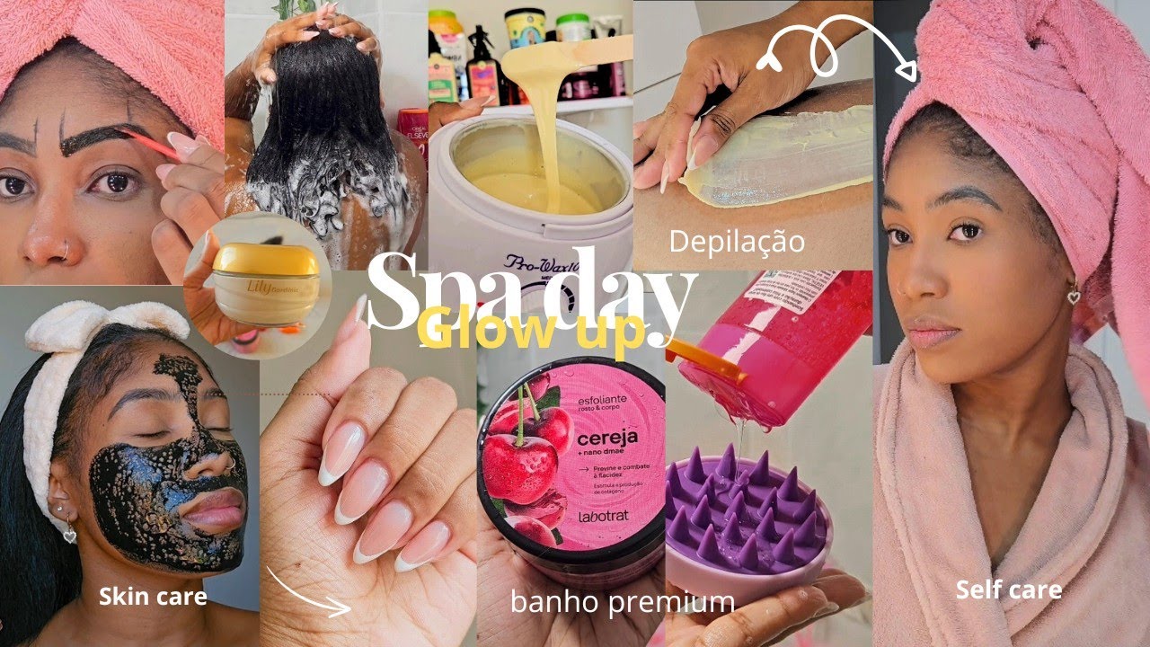 SPA DAY em casa 🏠 autocuidado/ skin care, unhas , sobrancelhas, depilação, cabelo....🤍