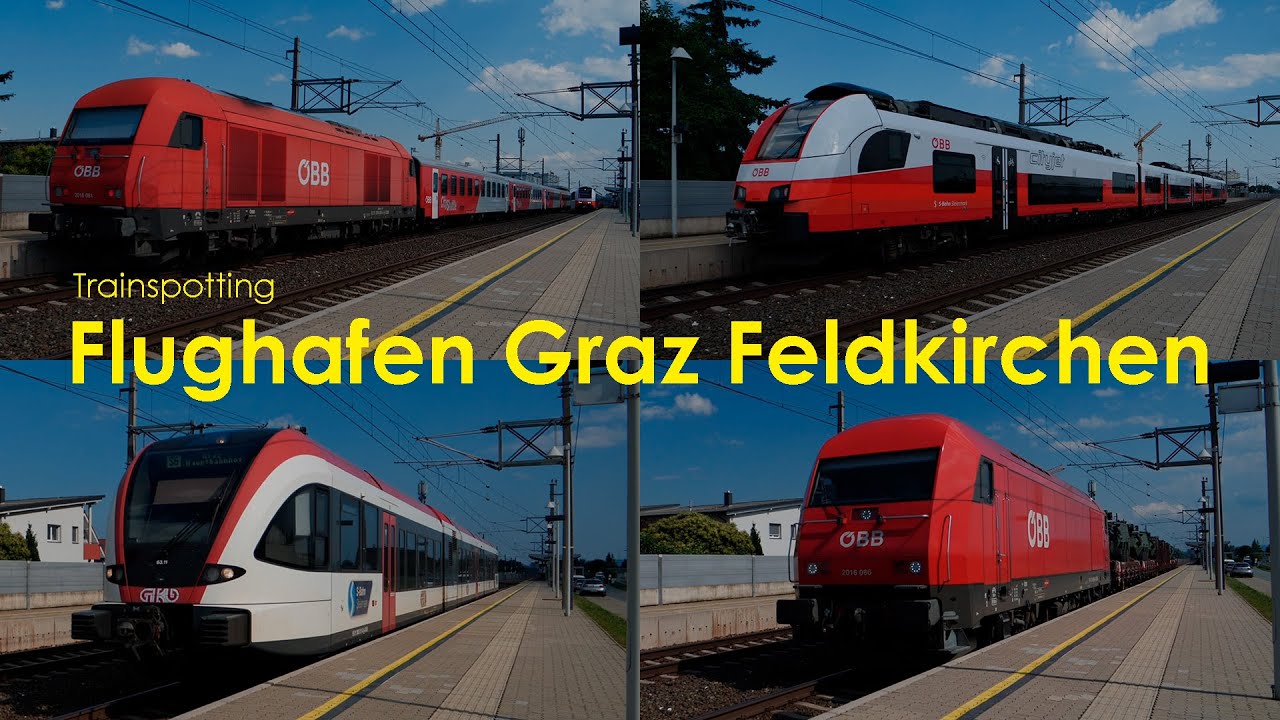 Cityjets, GKB GTWs, uvm. am Bahnhof Flughafen Graz | Trainspotting #30