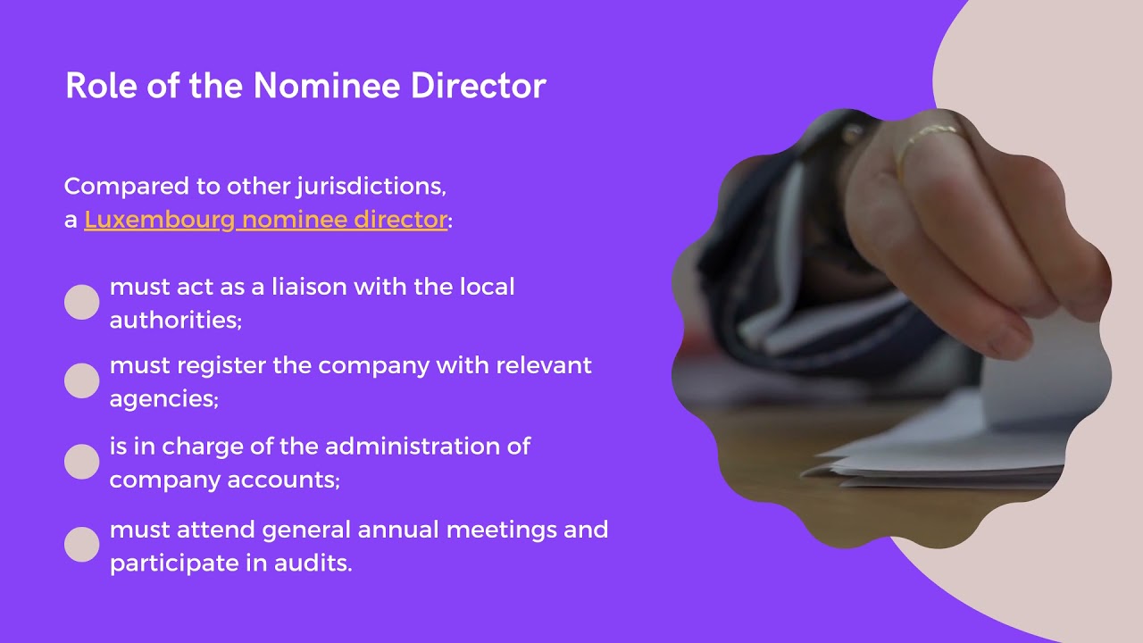 Appoint Nominee Directors in Luxembourg