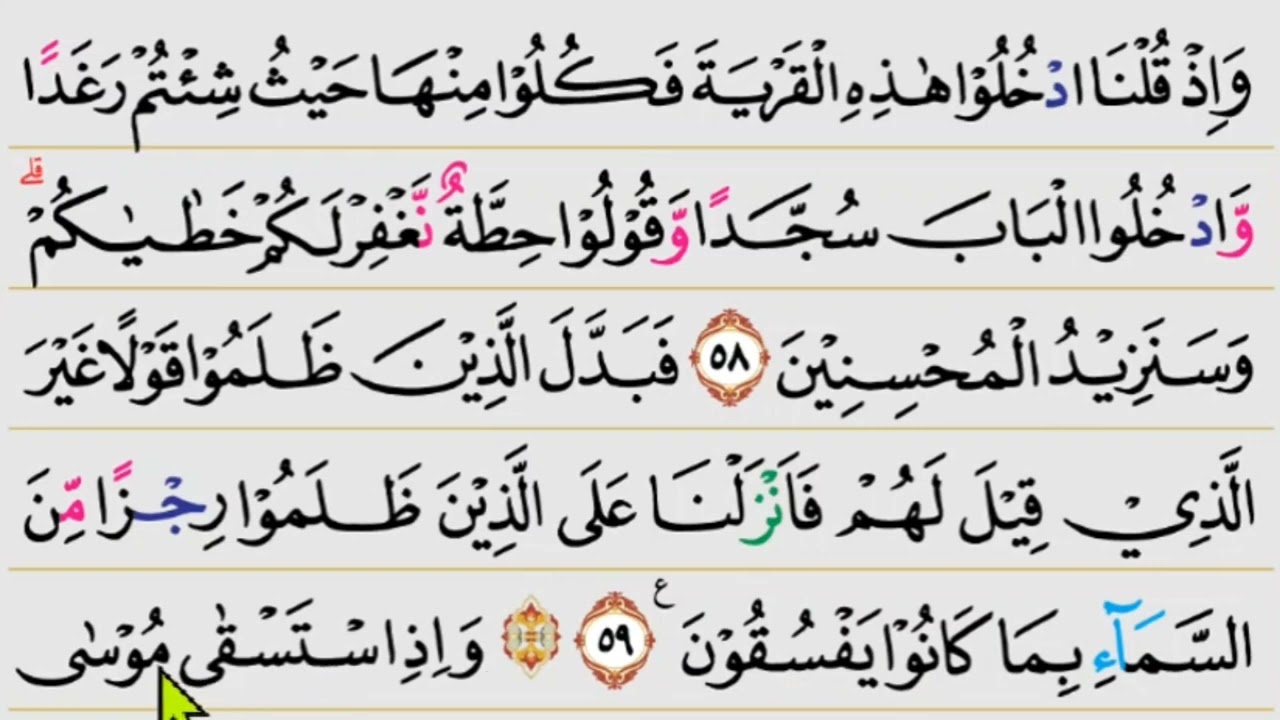 Ngaji Pelan Surah Al Baqarah ayat 58-61